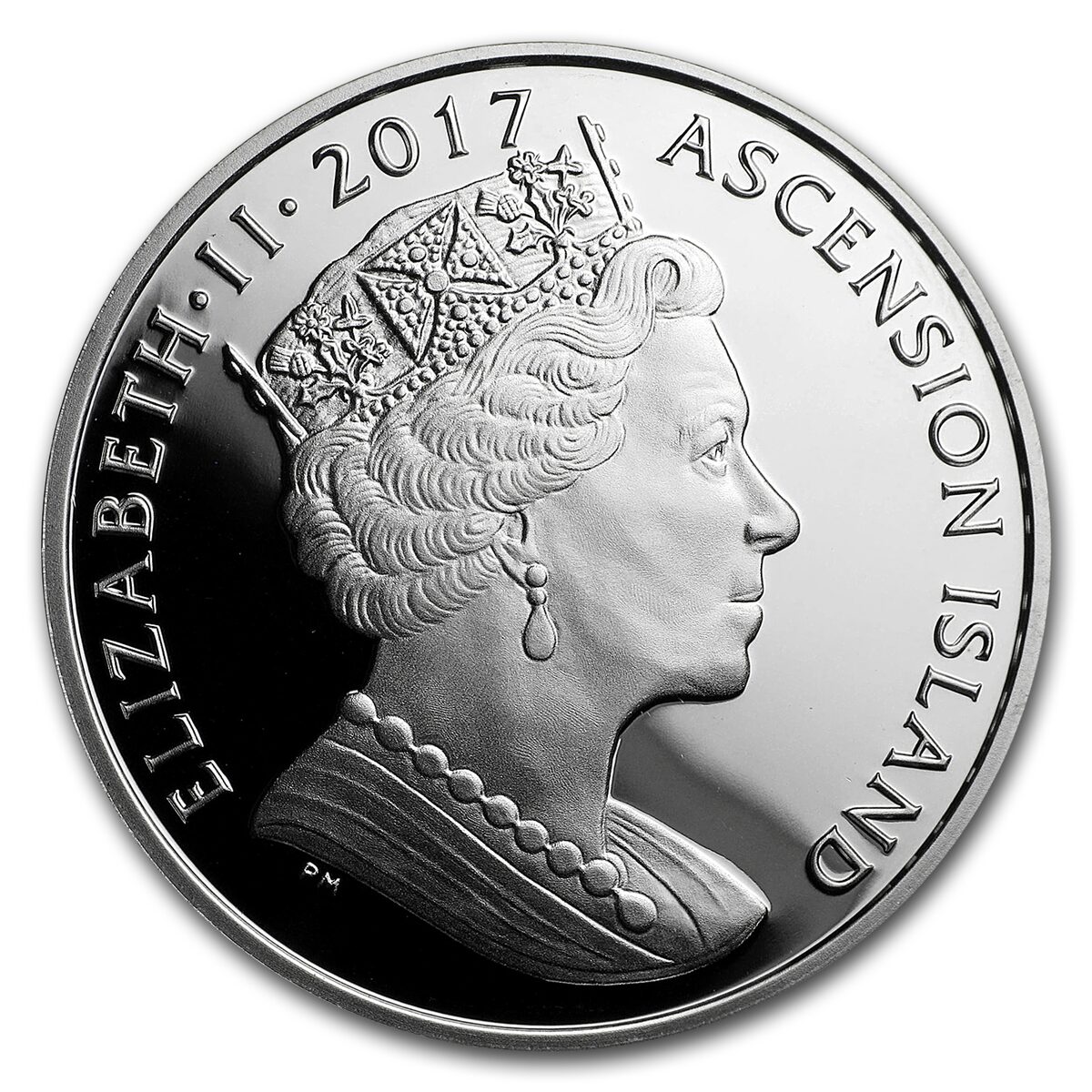 2017 Ascension Island Silver 1 Crown Royal Cypher