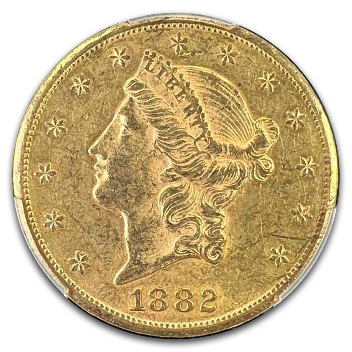 1882-CC $20 Liberty Gold Double Eagle AU-58 PCGS