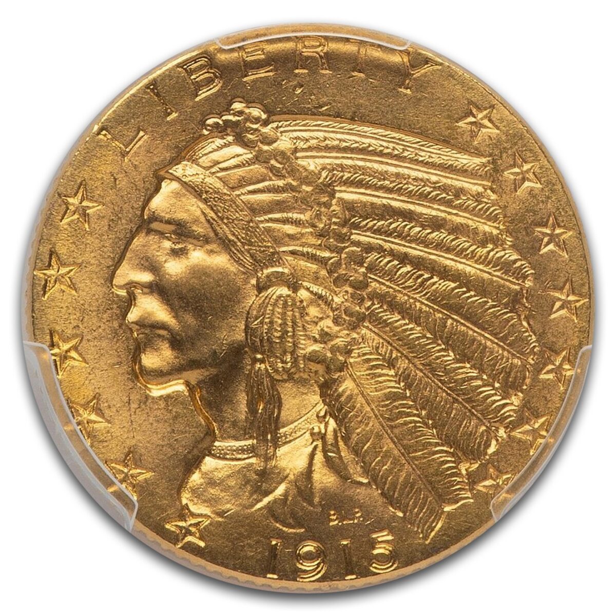 1915 $5 Indian Gold Half Eagle MS-65 PCGS