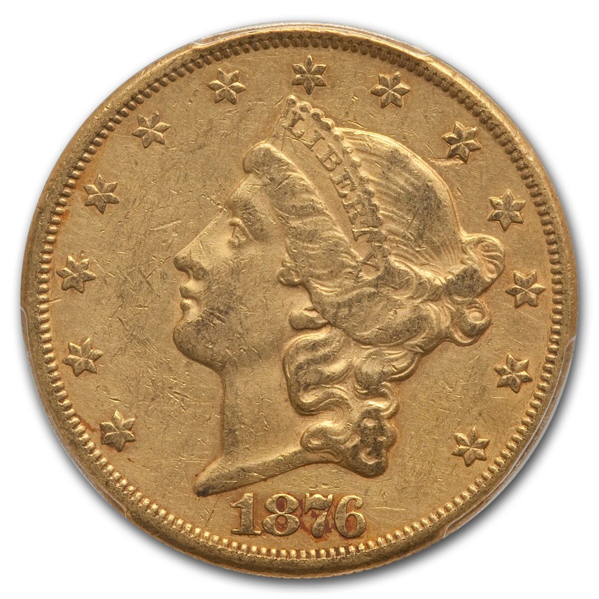 1876-CC $20 Liberty Gold Double Eagle XF-45 PCGS