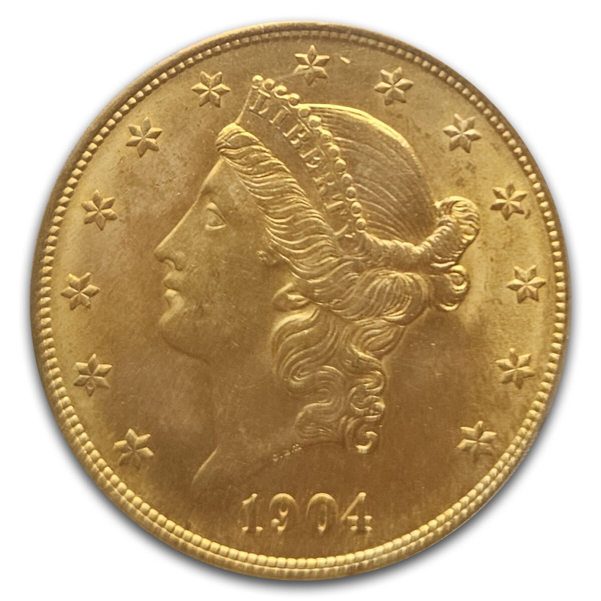 1904 $20 Liberty Gold Double Eagle MS-65 PCGS