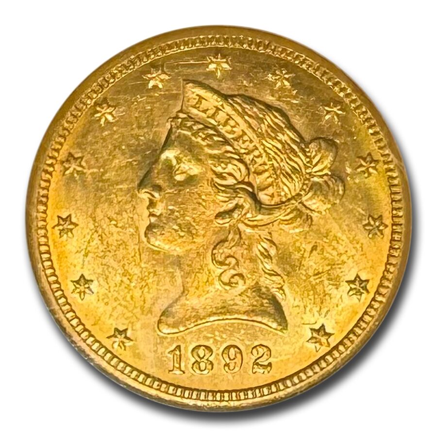 1892-O $10 Liberty Gold Eagle MS-60 NGC