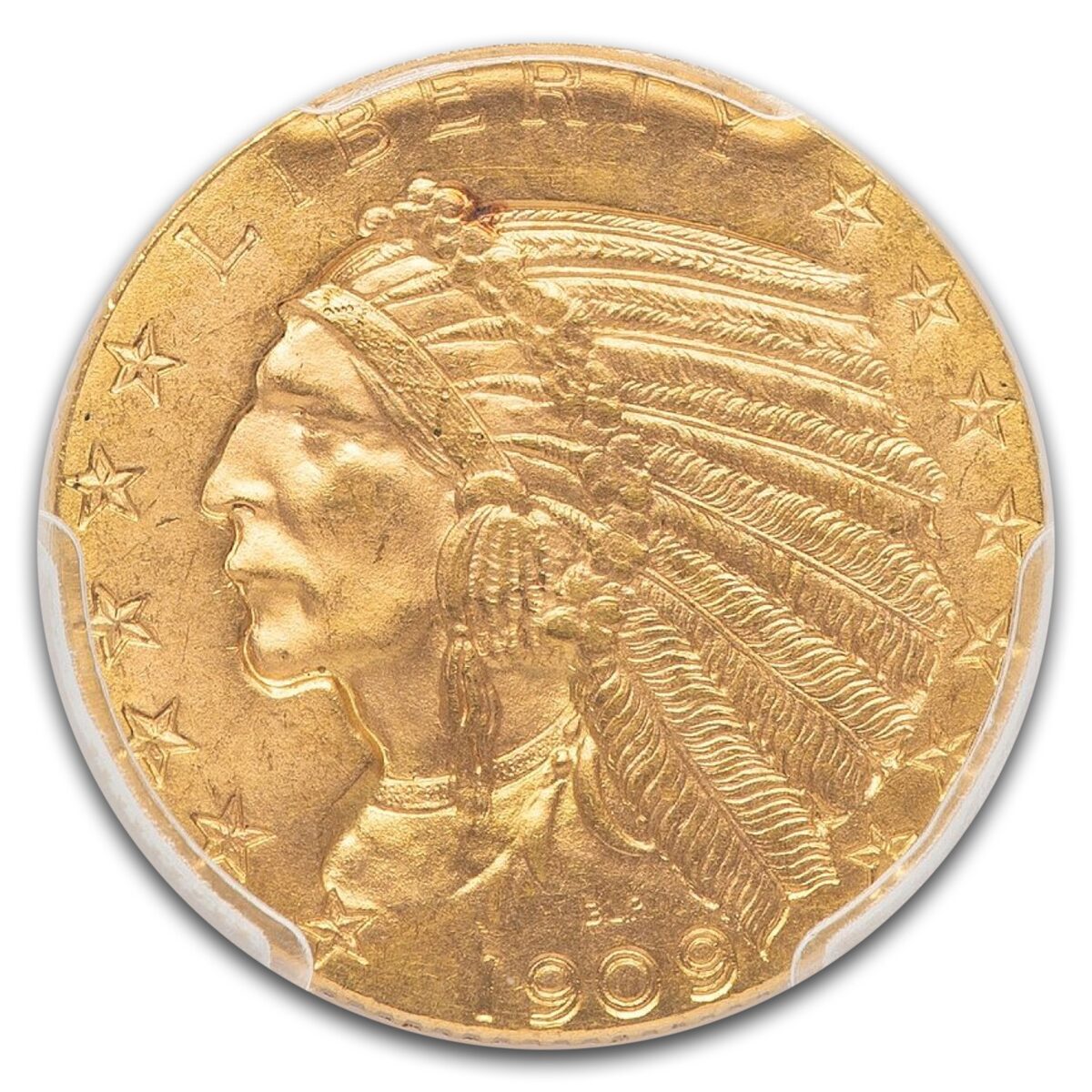 1909-D $5 Indian Gold Half Eagle MS-65 PCGS