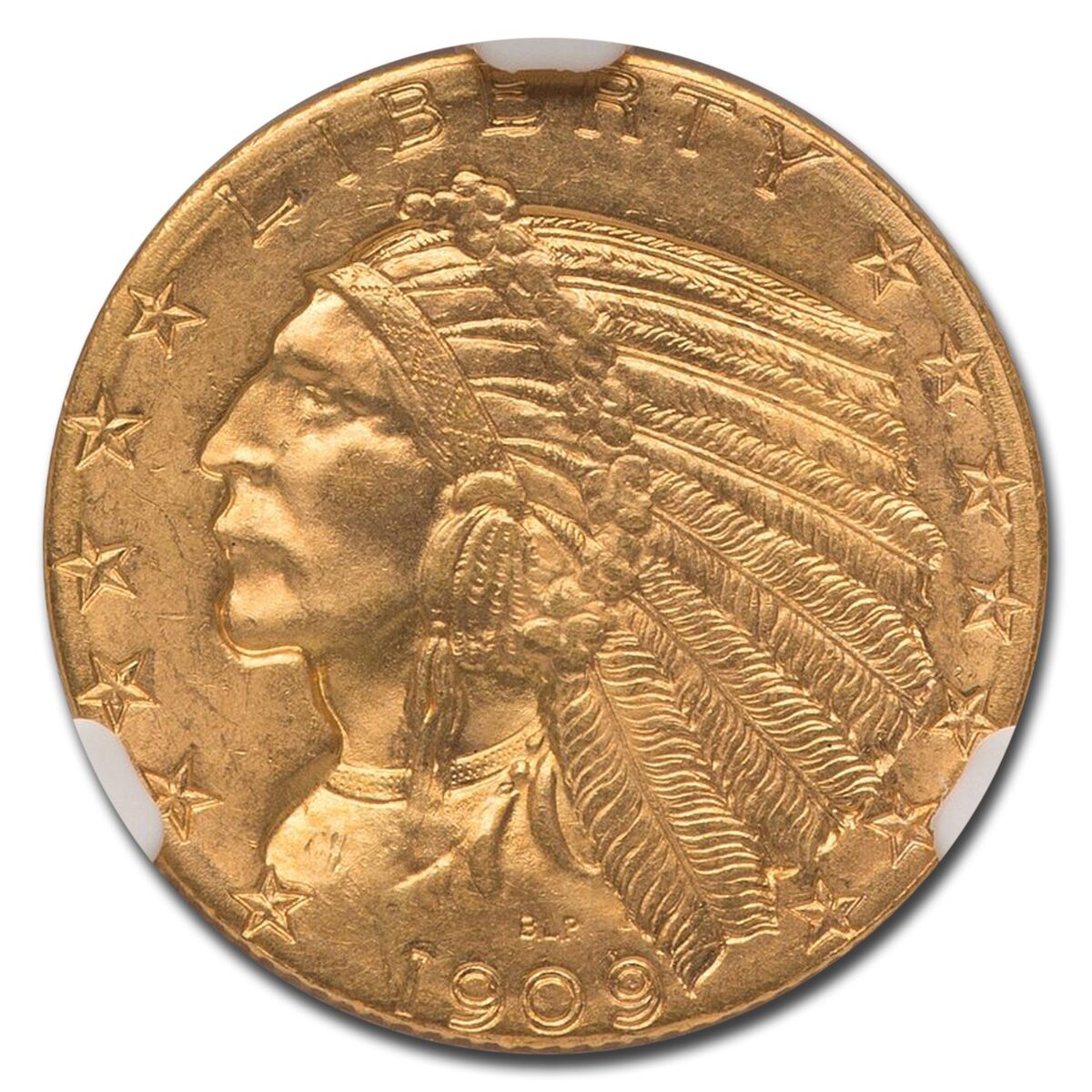 1909-D $5 Indian Gold Half Eagle MS-65 NGC