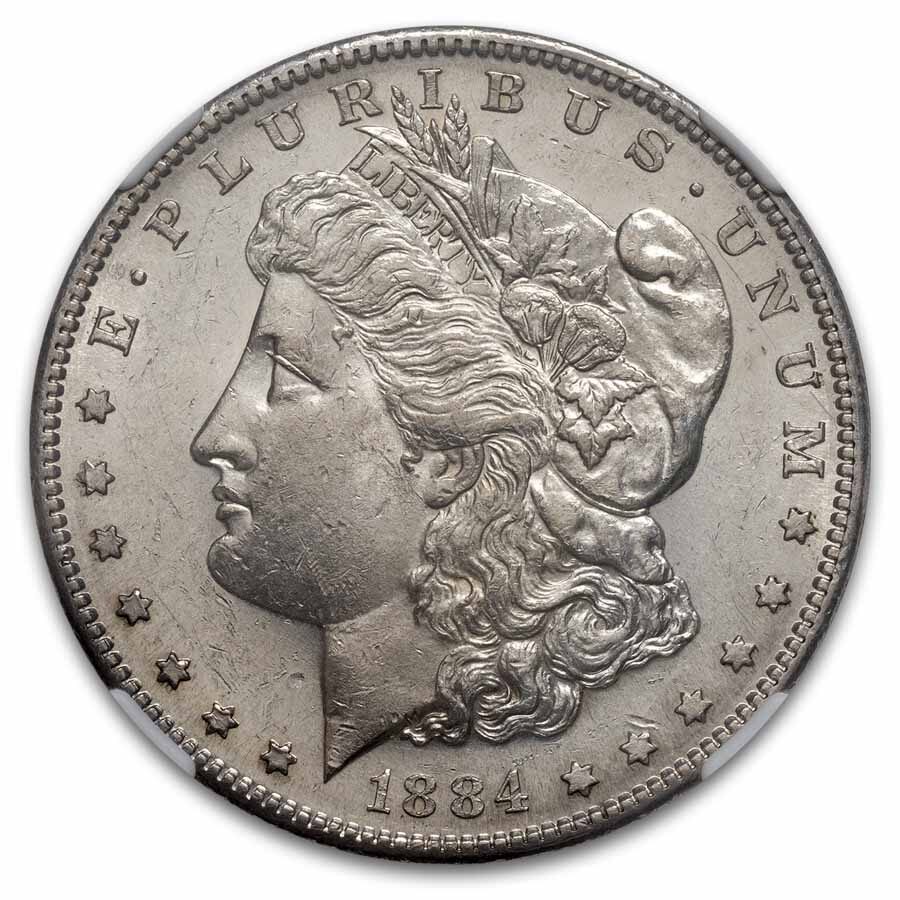 1884-S Morgan Dollar MS-60 NGC
