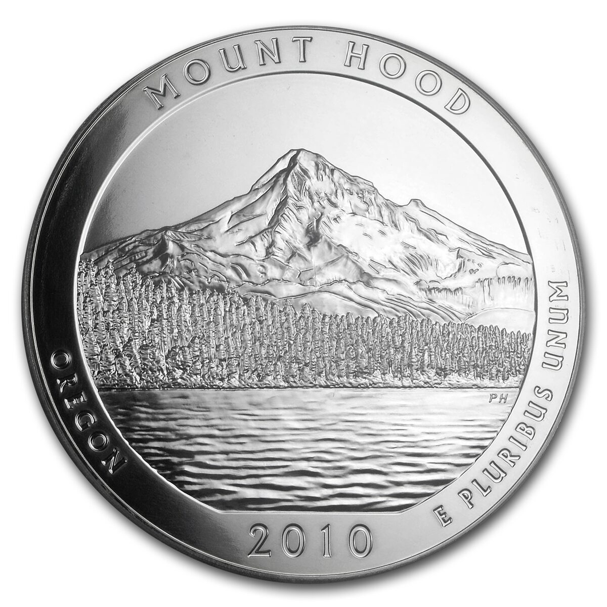 2010 5 oz Silver ATB Mount Hood MS-69 PL PCGS (FirstStrike®)