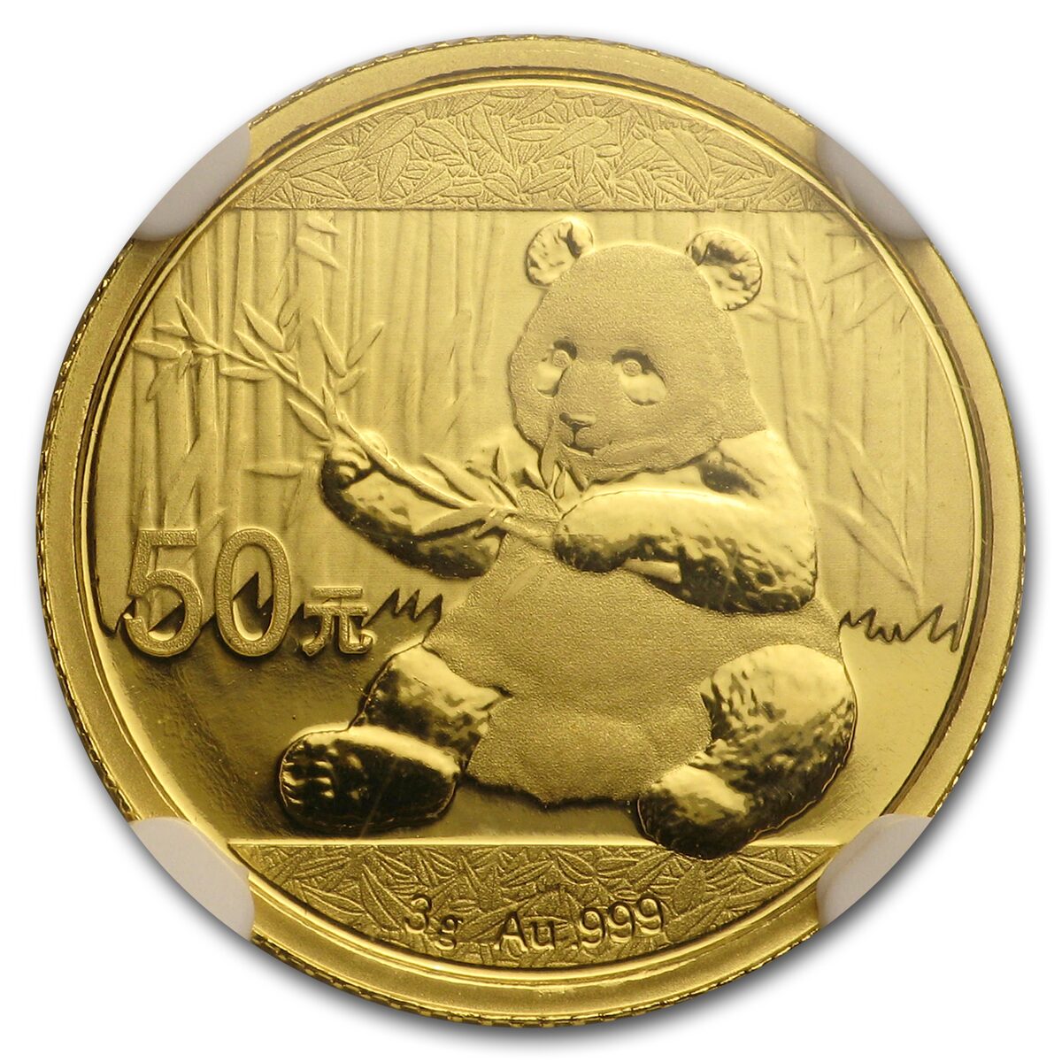 2017 China 3 gram Gold Panda MS-70 NGC