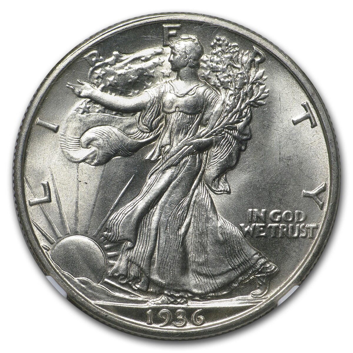 1936-D Walking Liberty Half Dollar MS-63 NGC