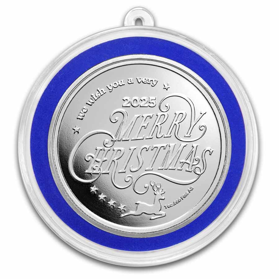 2025 1 oz Silver Colorized Round - Jesus In The Manger Purple