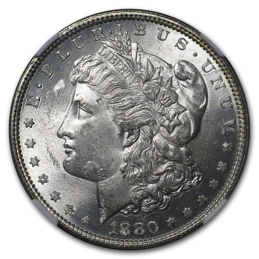 1880 Morgan Dollar MS-62 NGC