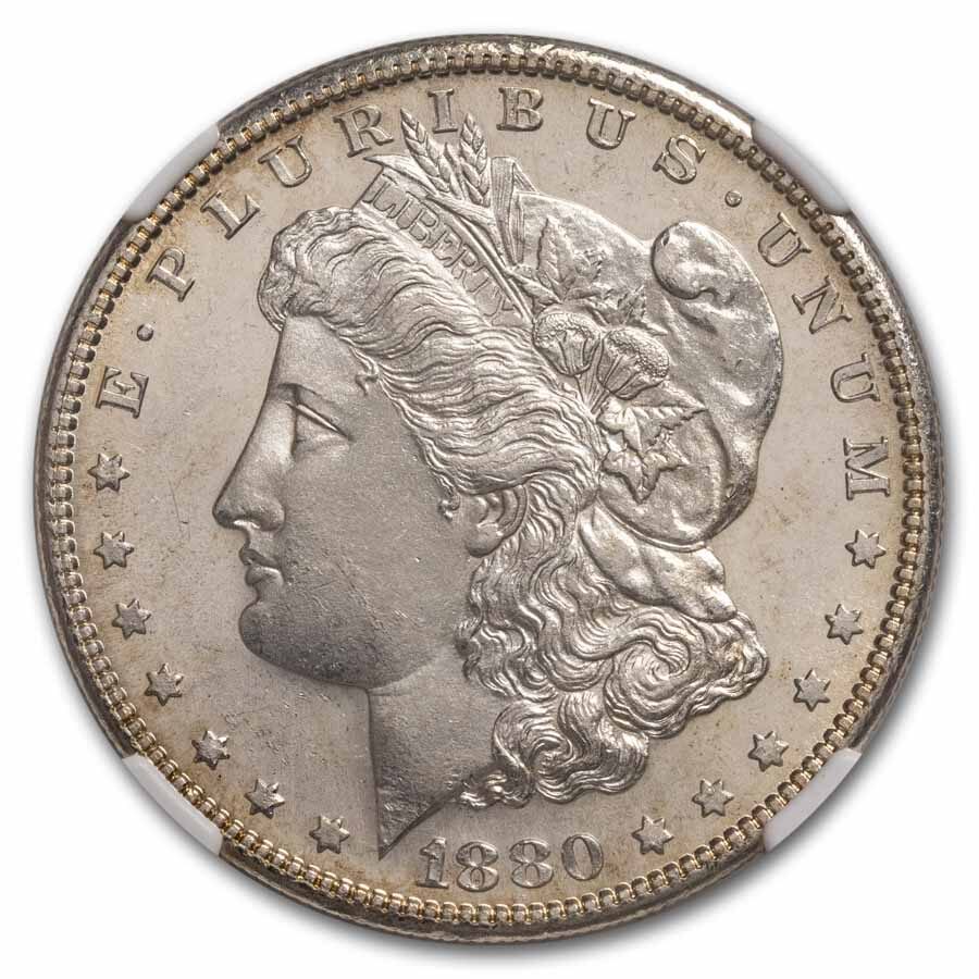 1880-S Morgan Dollar MS-61 NGC
