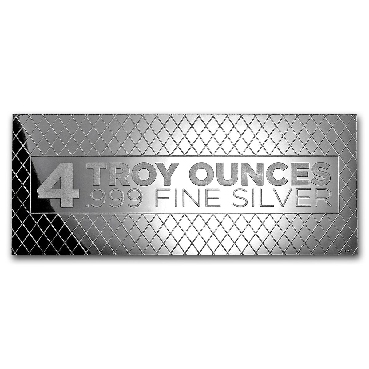 4 oz Silver Colorized Bar - Santa's Sleigh & Reindeer (w/Box)