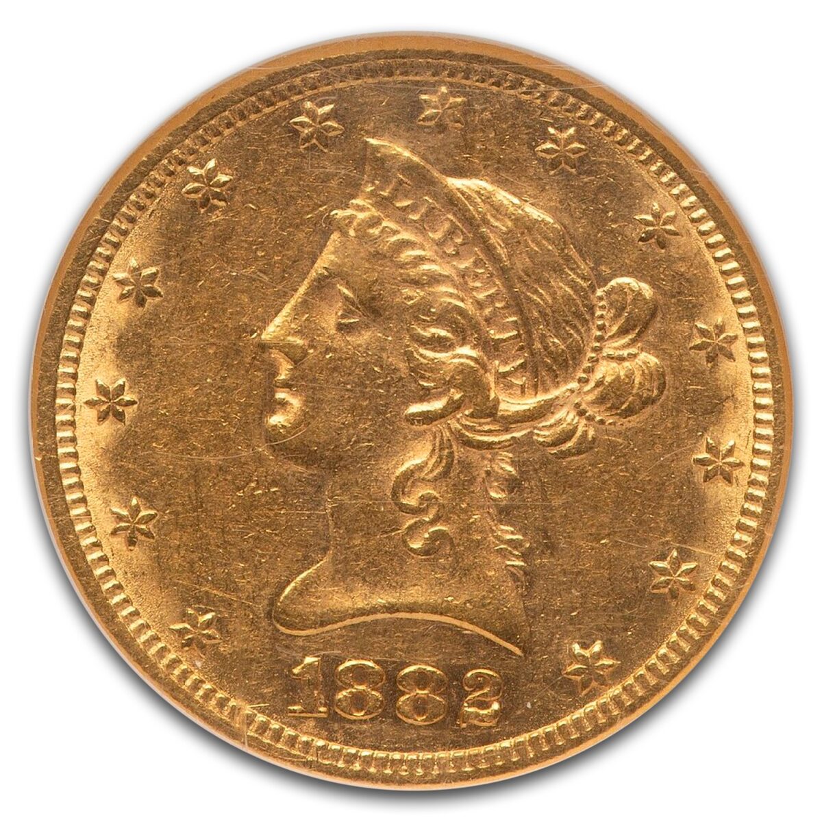 1882-CC $10 Liberty Gold Eagle AU-55 NGC