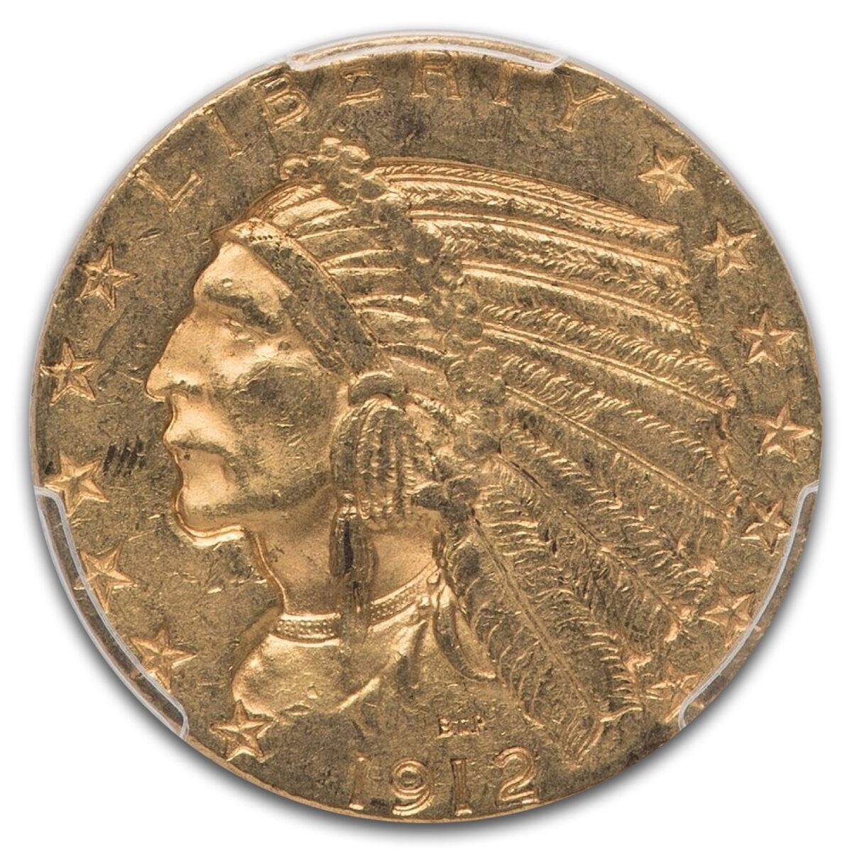 1912-S $5 Indian Gold Half Eagle MS-62 PCGS