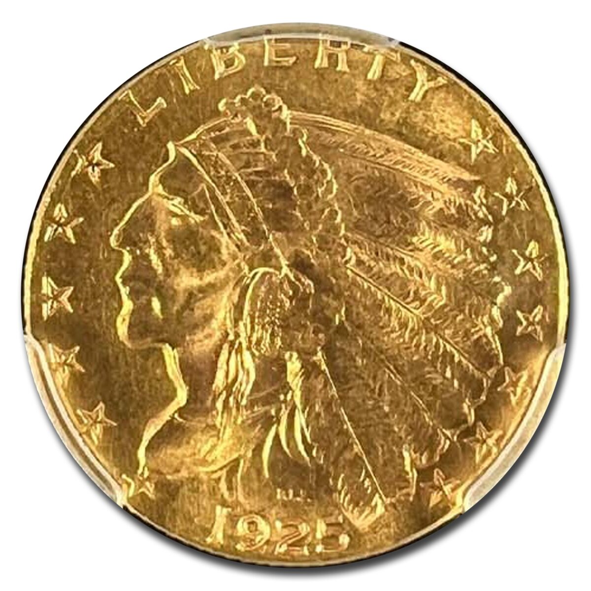 1925-D $2.50 Indian Gold Quarter Eagle MS-65 PCGS
