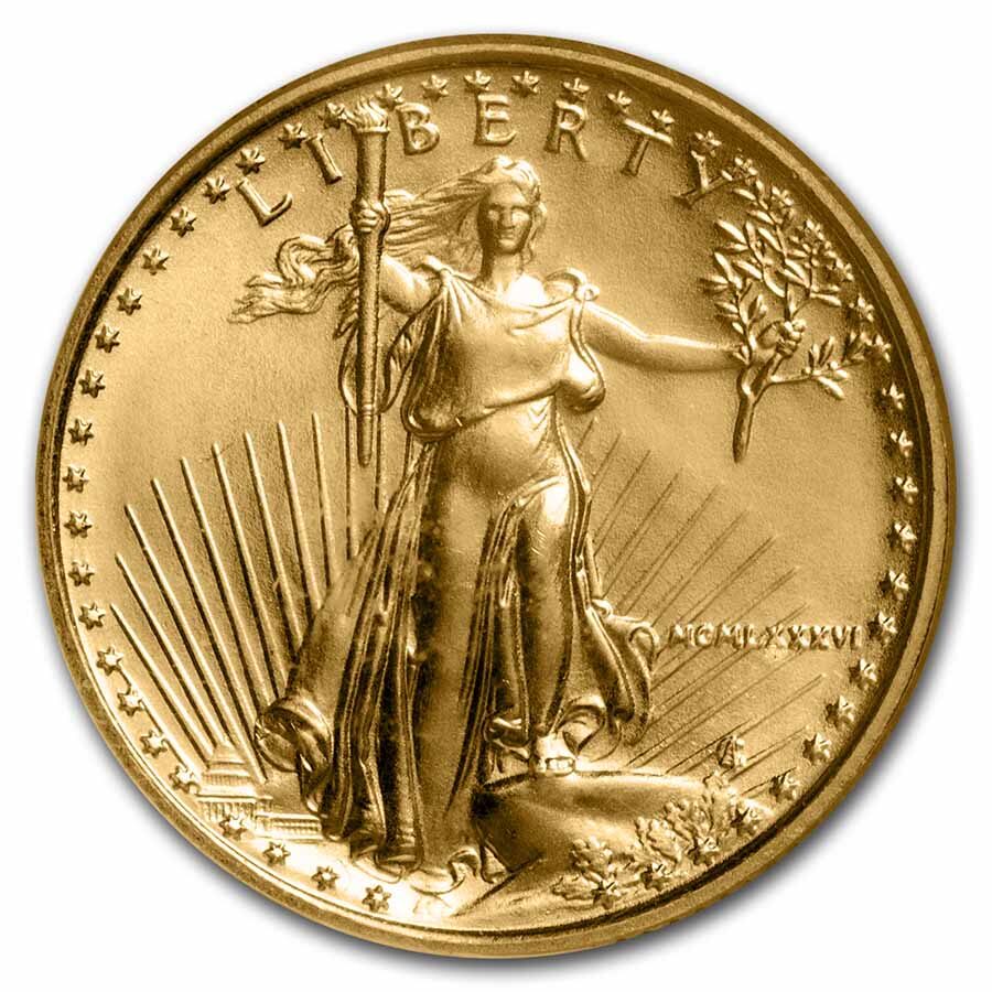 1986 1/10 oz American Gold Eagle MS-69 NGC