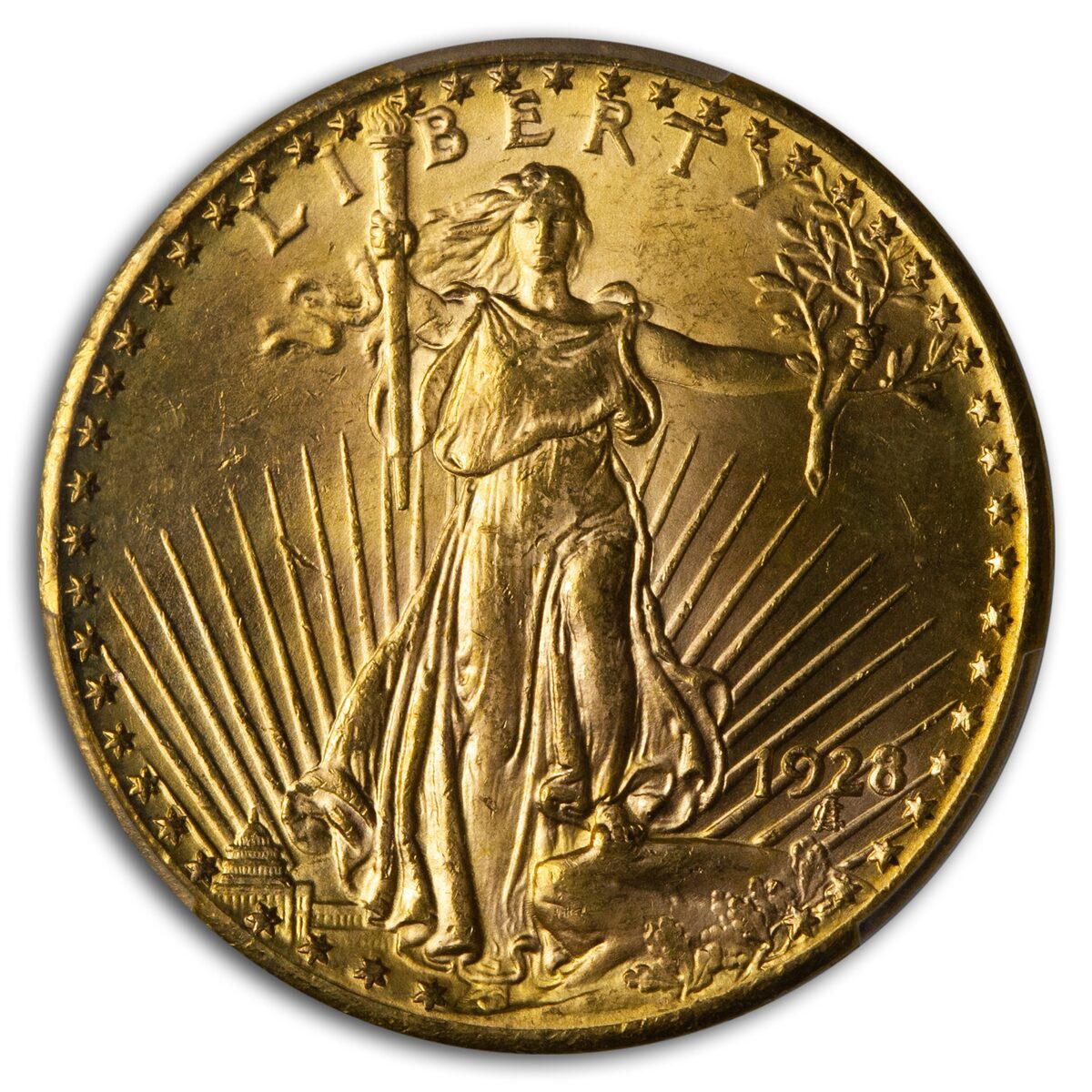 1928 $20 St Gaudens Gold Double Eagle MS-64 PCGS