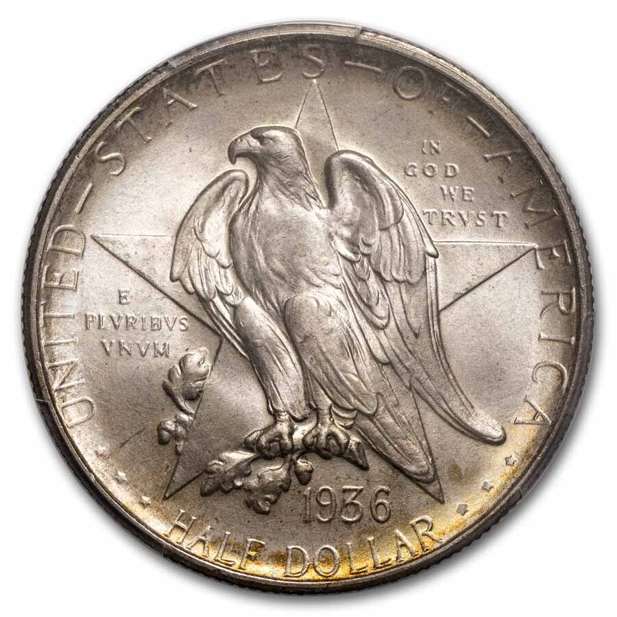 1936-D Texas Independence Centennial Half Dollar MS-67 PCGS