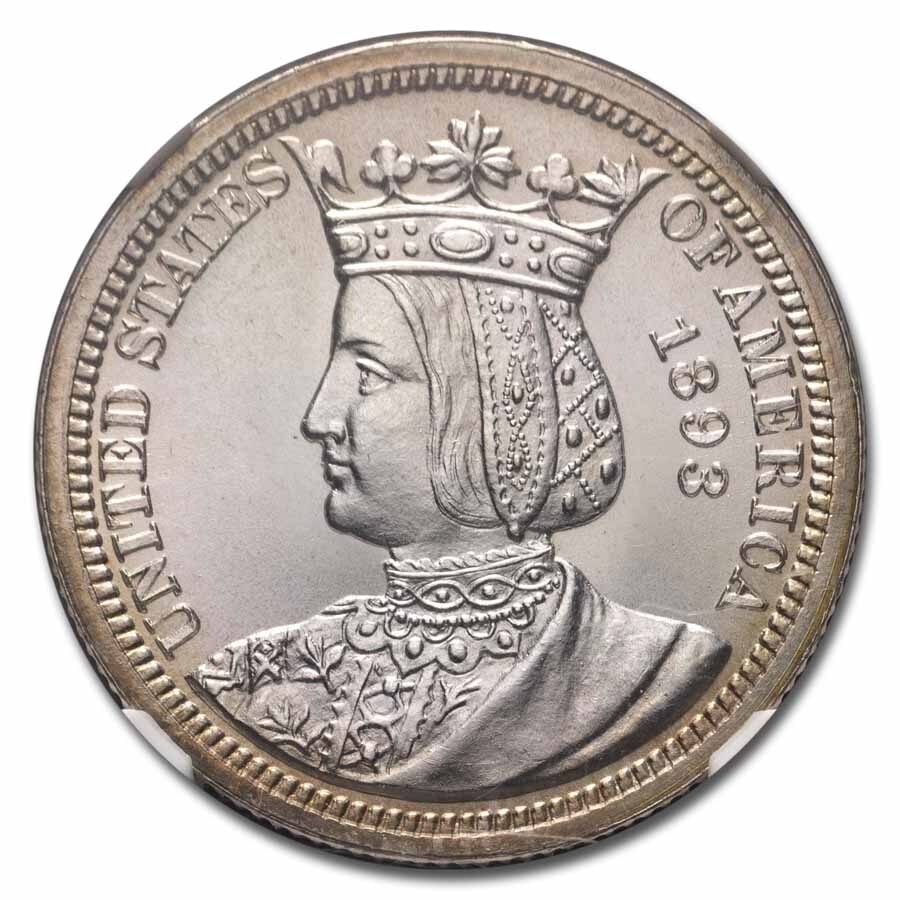 1893 Isabella Quarter MS-63 NGC