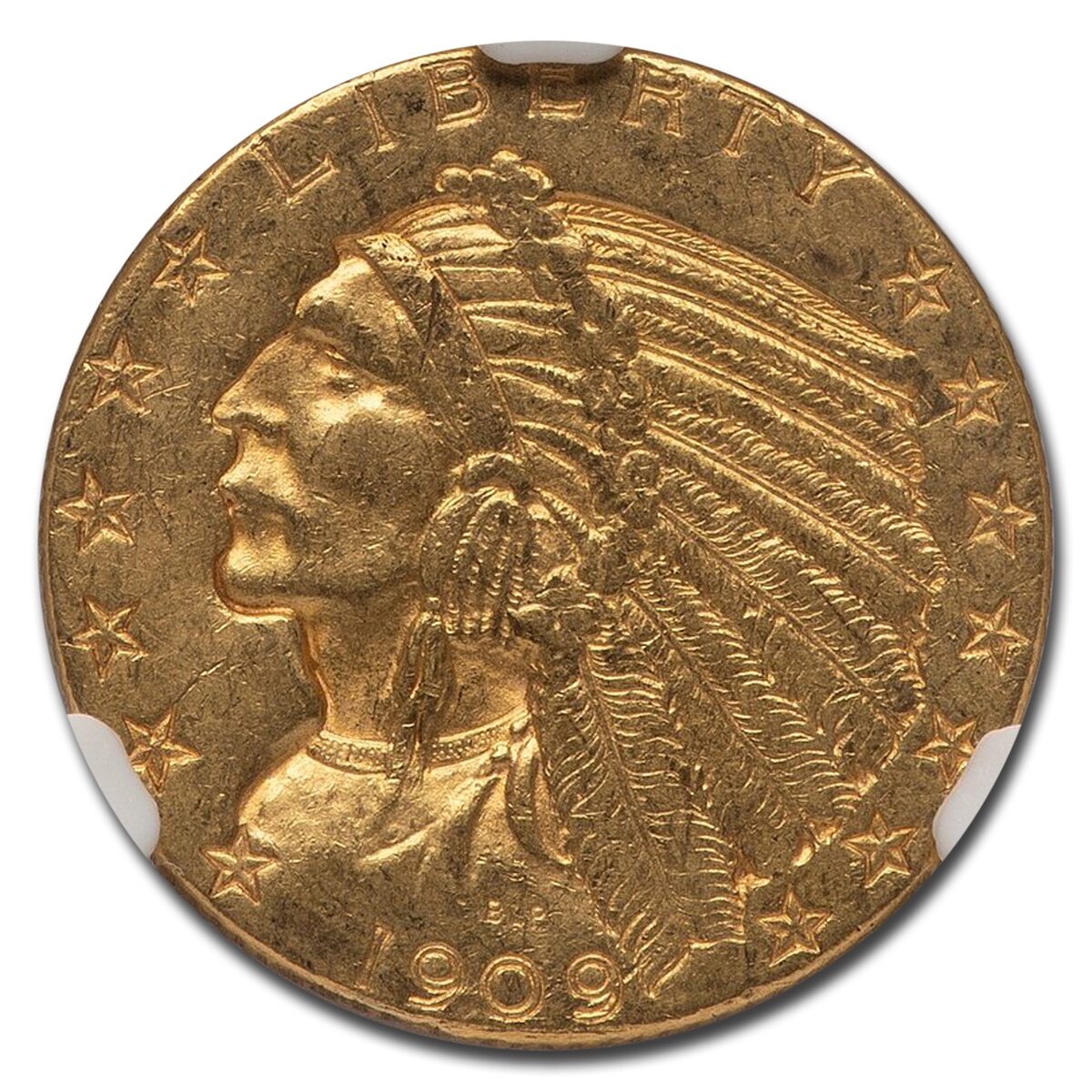 1909-O $5 Indian Gold Half Eagle MS-61 NGC