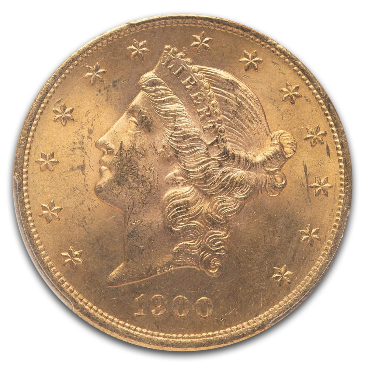 1900 $20 Liberty Gold Double Eagle MS-64+ PCGS