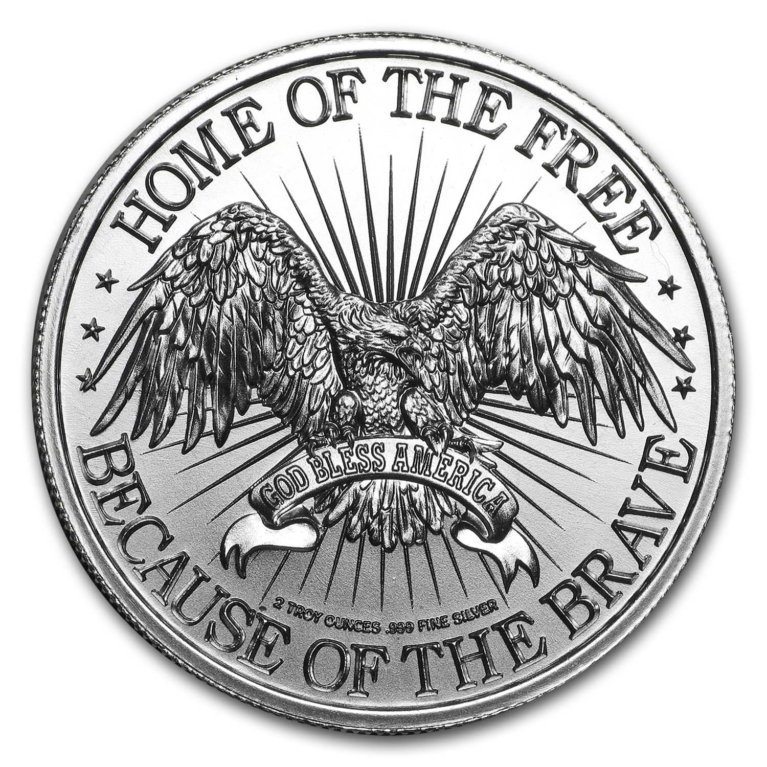 2 oz Silver Round - Battlefield Cross