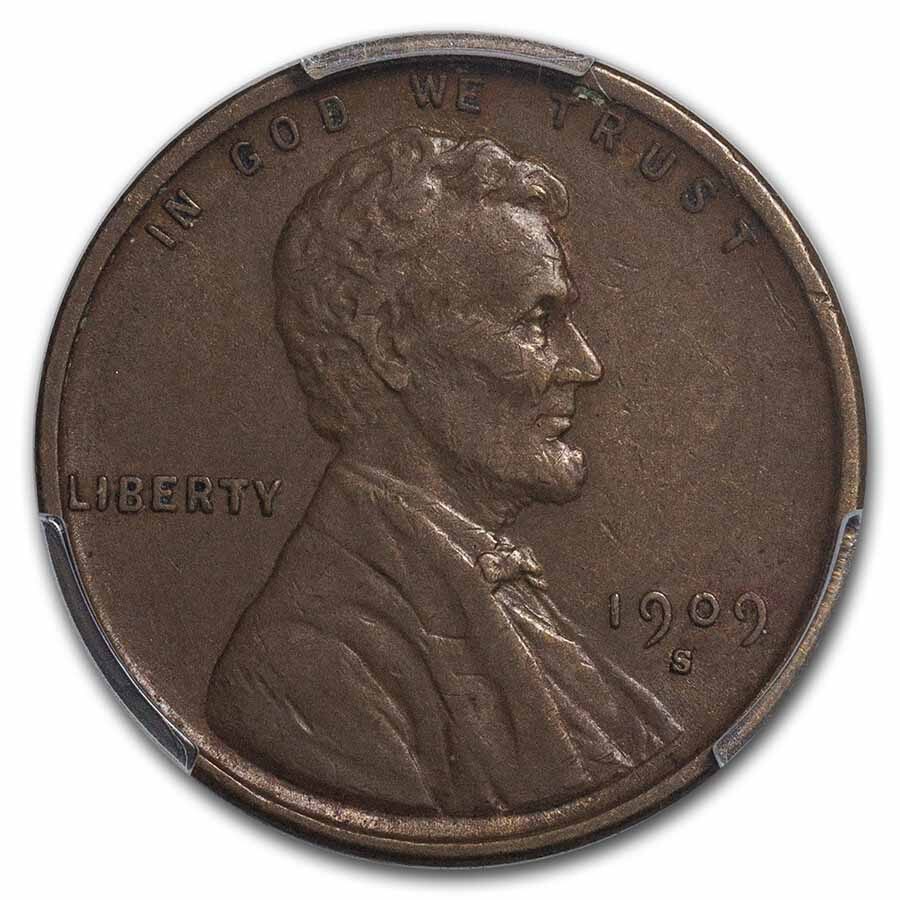 1909-S VDB Lincoln Cent XF-45 PCGS