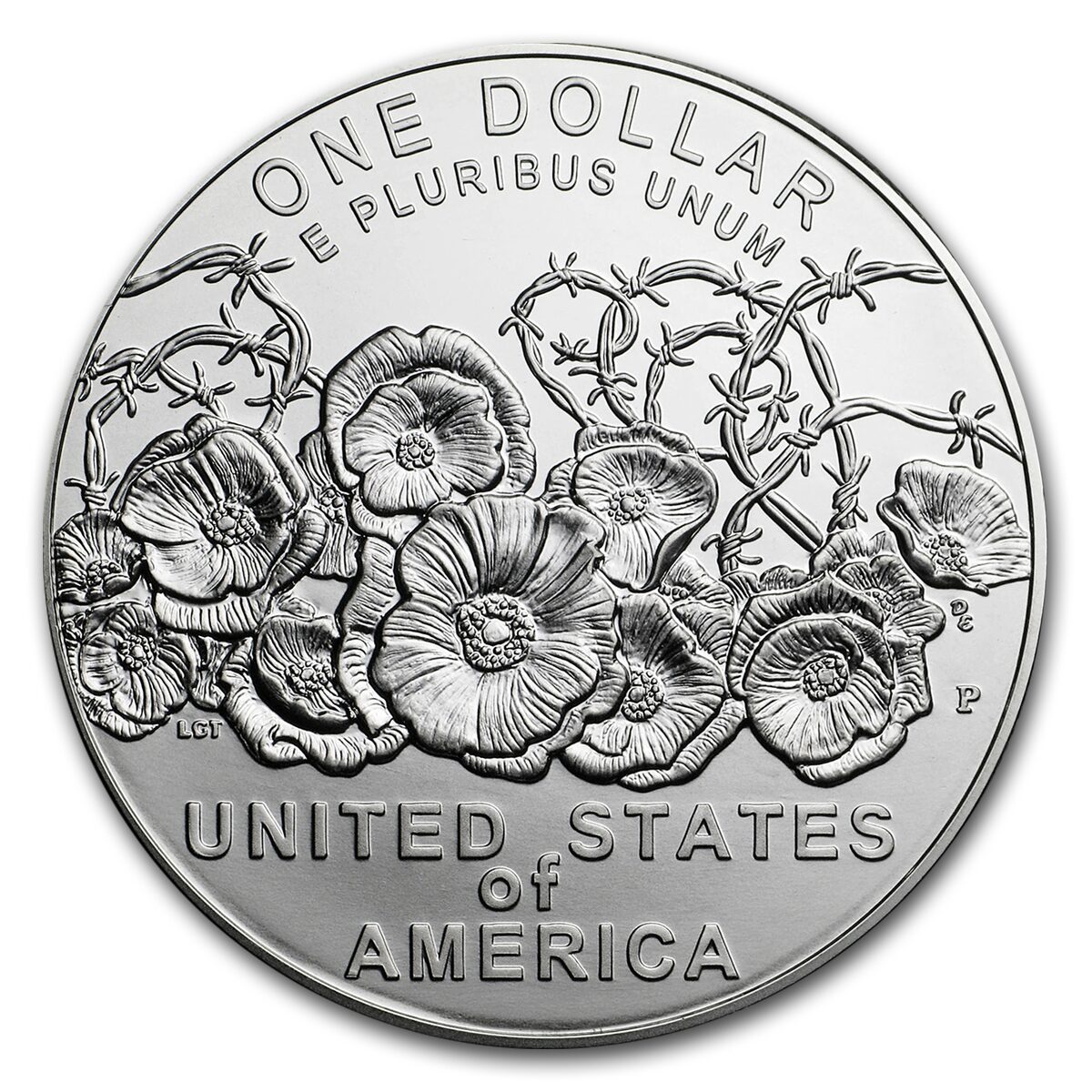 2018-P World War I Centennial Silver Dollar BU (Box & COA)