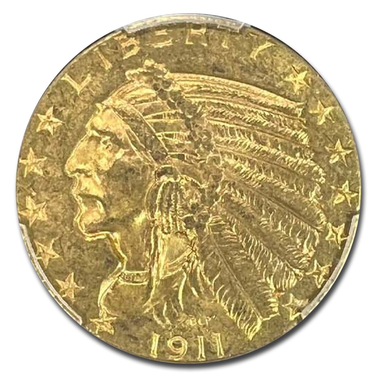1911 $5 Indian Gold Half Eagle MS-64 PCGS
