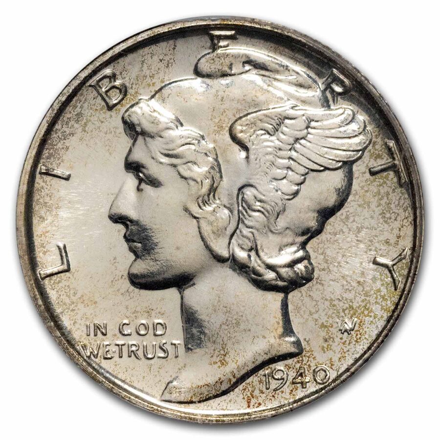 1940 Mercury Dime PR-65 PCGS