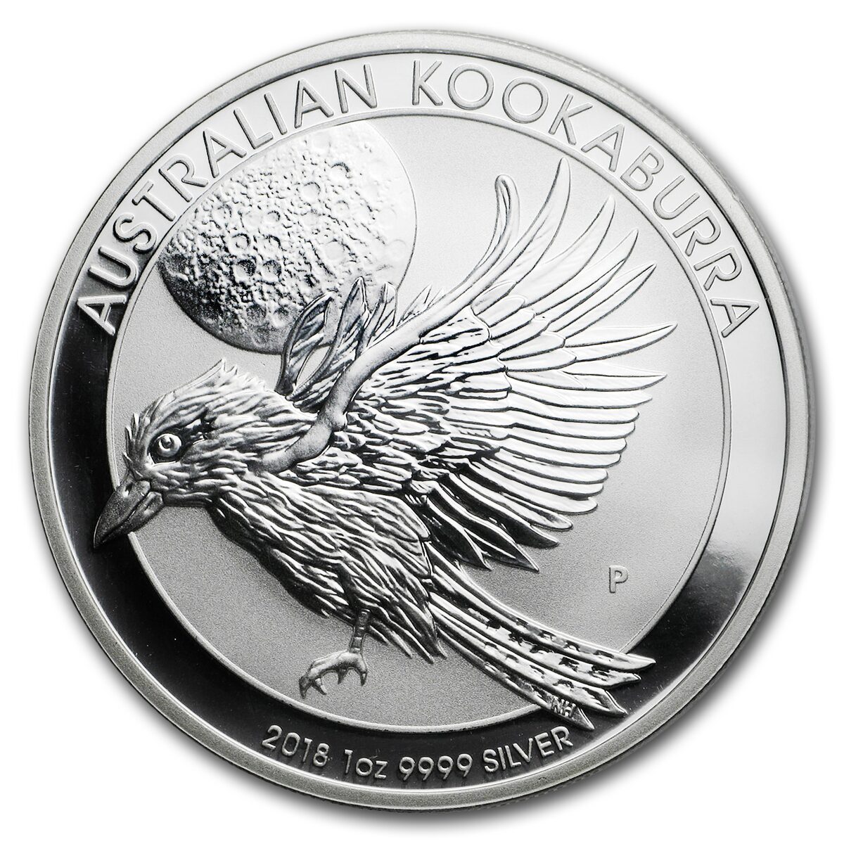 2018 Australia 1 oz Silver Kookaburra MS-70 PCGS (FS, Kook Label)