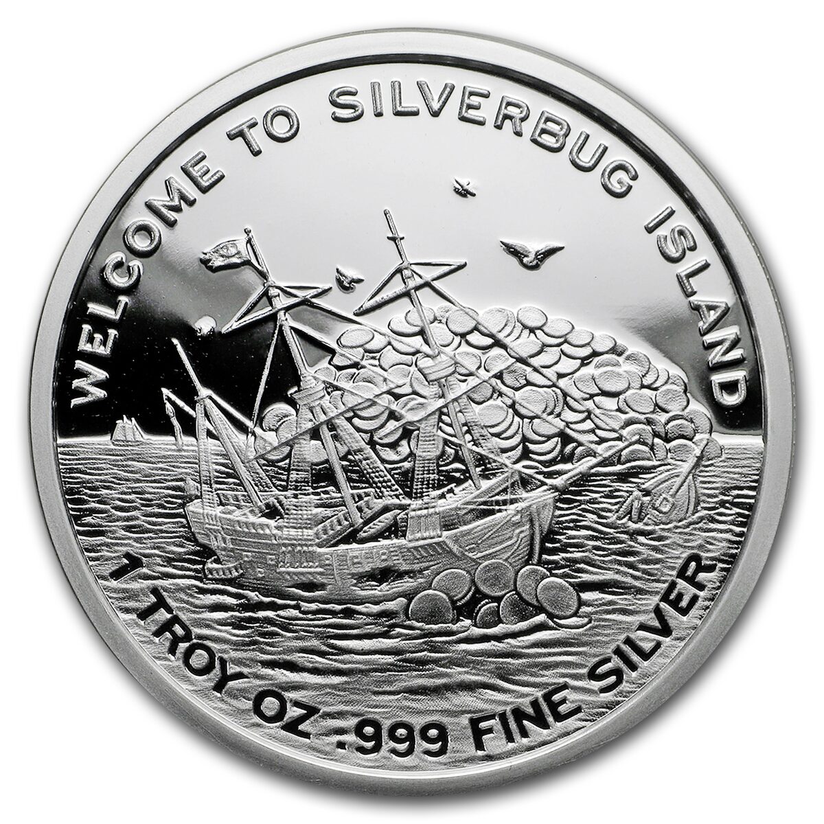 1 oz Silver Proof Round - 2018 Silverbug Island Leviathan