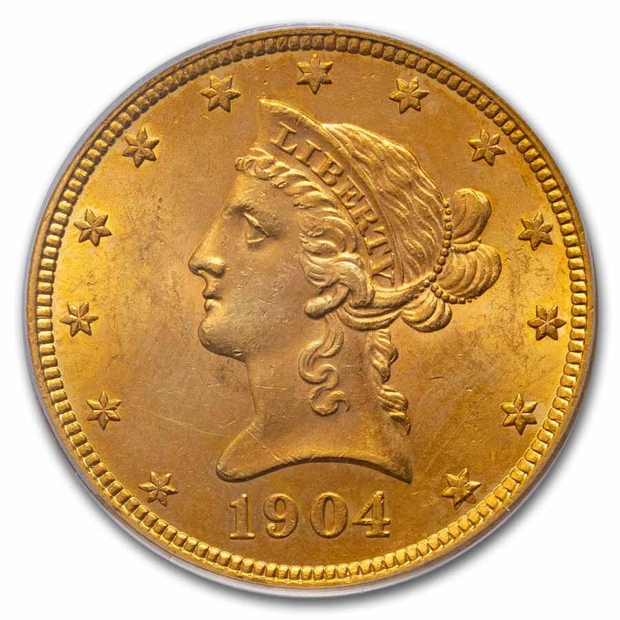 1904-O $10 Liberty Gold Eagle MS-62 PCGS