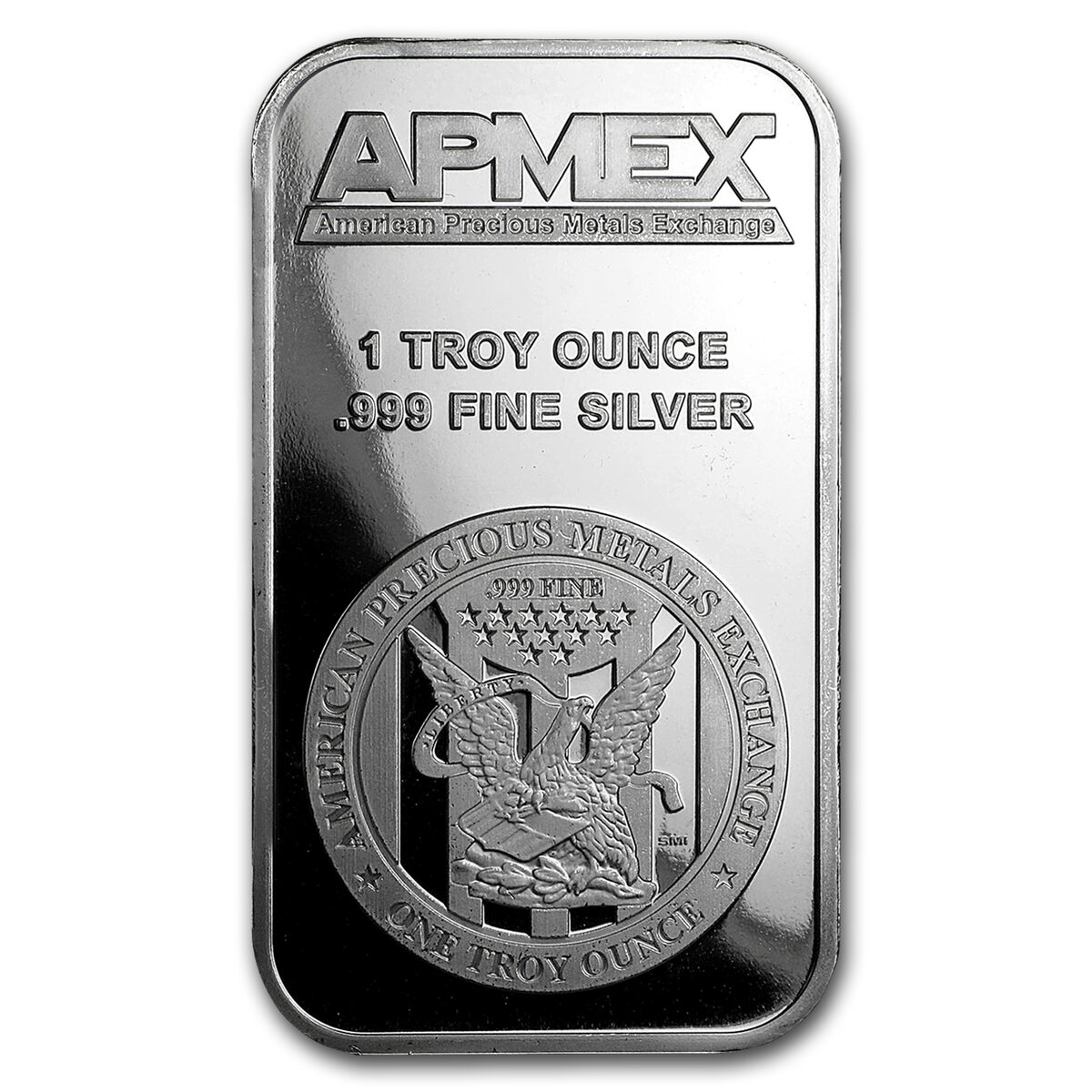 1 oz Silver Colorized Bar - APMEX (Floating Hearts)