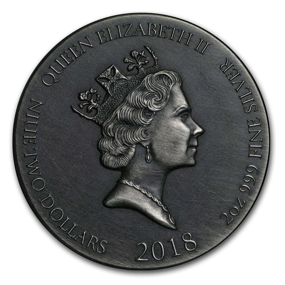 2018 2 oz Silver Coin - Biblical Series (Jesus Scourged)