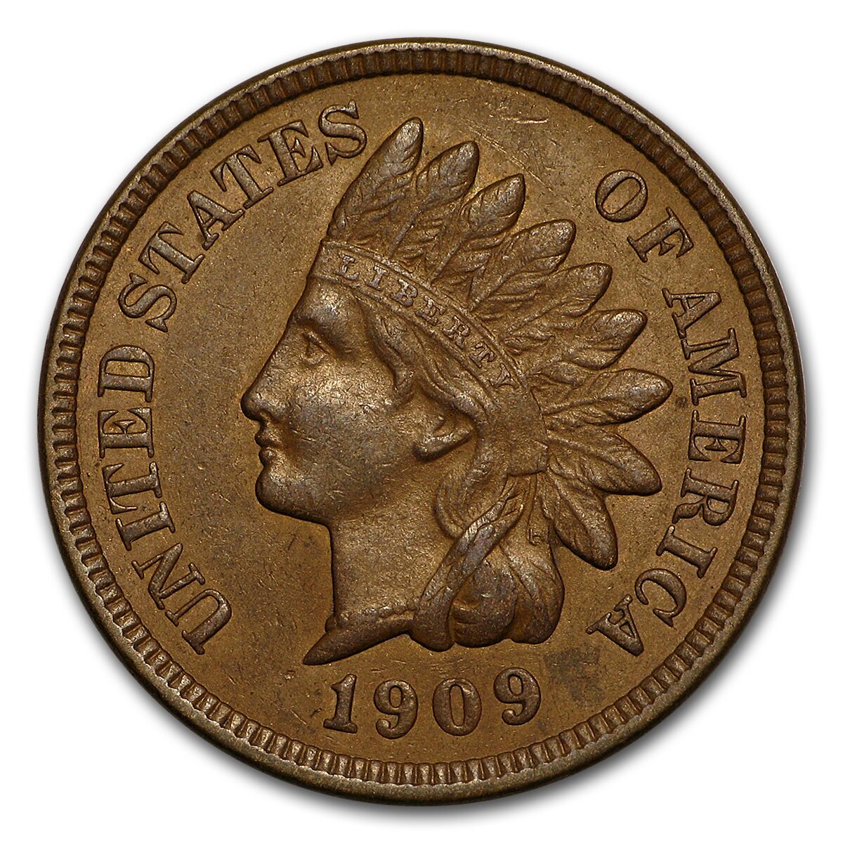 1909 Indian Head Cent AU