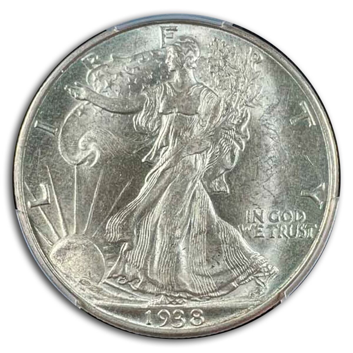 1938-D Walking Liberty Half Dollar MS-63 PCGS
