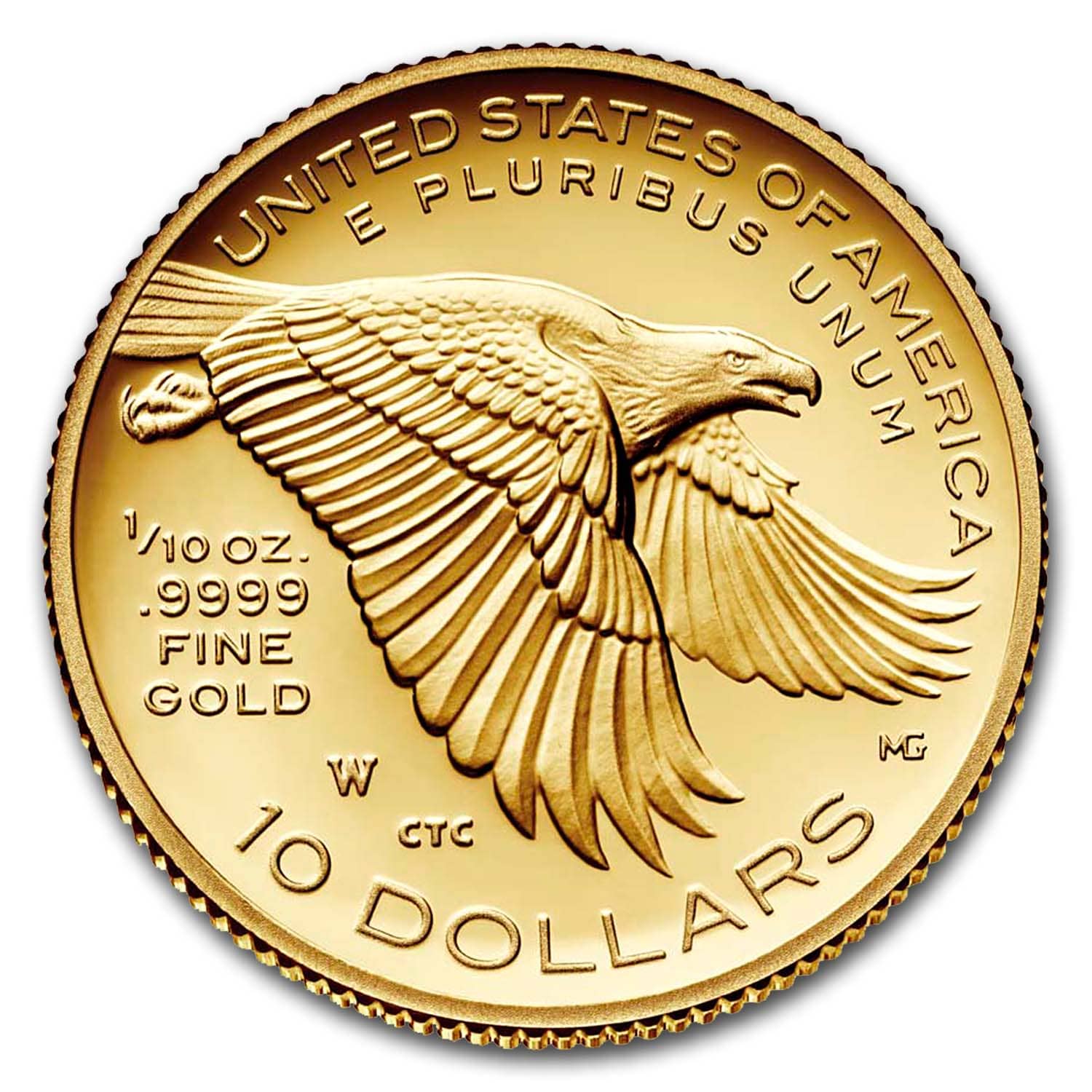 2018-W 1/10 oz Proof American Liberty Gold (w/Box and COA)