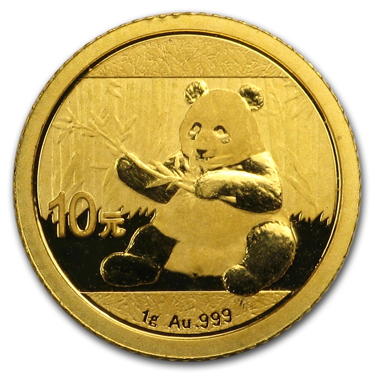 China 1 gram Gold Panda (Random Year, Not Sealed)