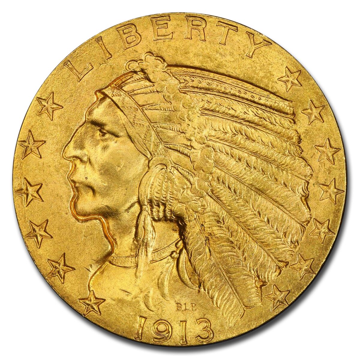 1913 $5 Indian Gold Half Eagle MS-65 PCGS