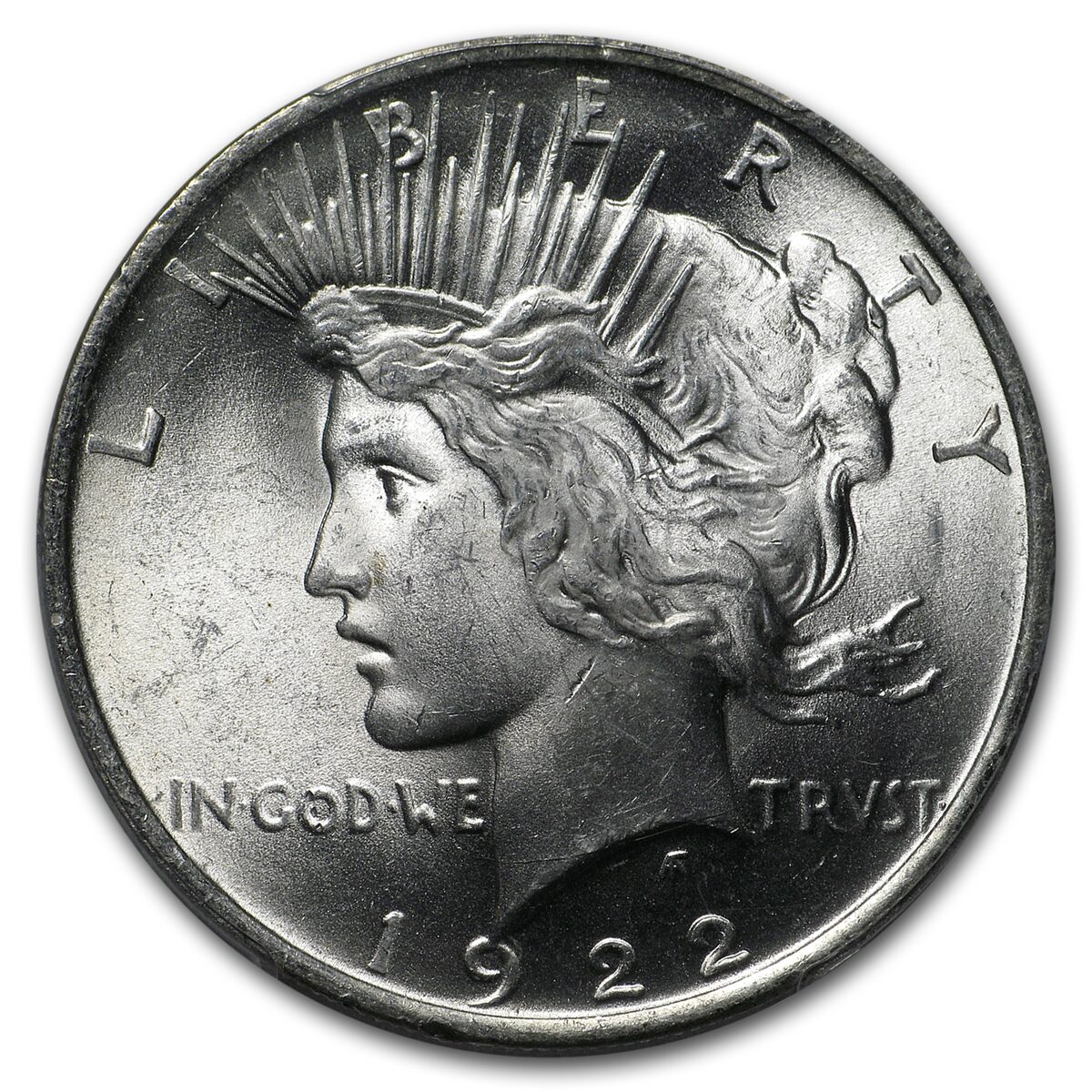 1922-1935 Stage Coach Peace Dollar BU PCGS