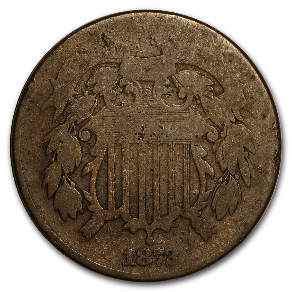 1872 Two Cent Piece Good