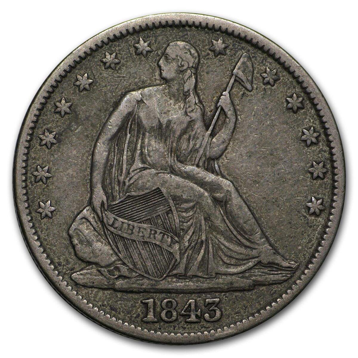 1839-1891 Liberty Seated Half Dollars VF