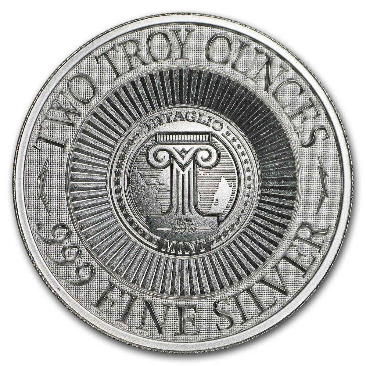 2 oz UHR Silver Round - Deuce Head Four Skull