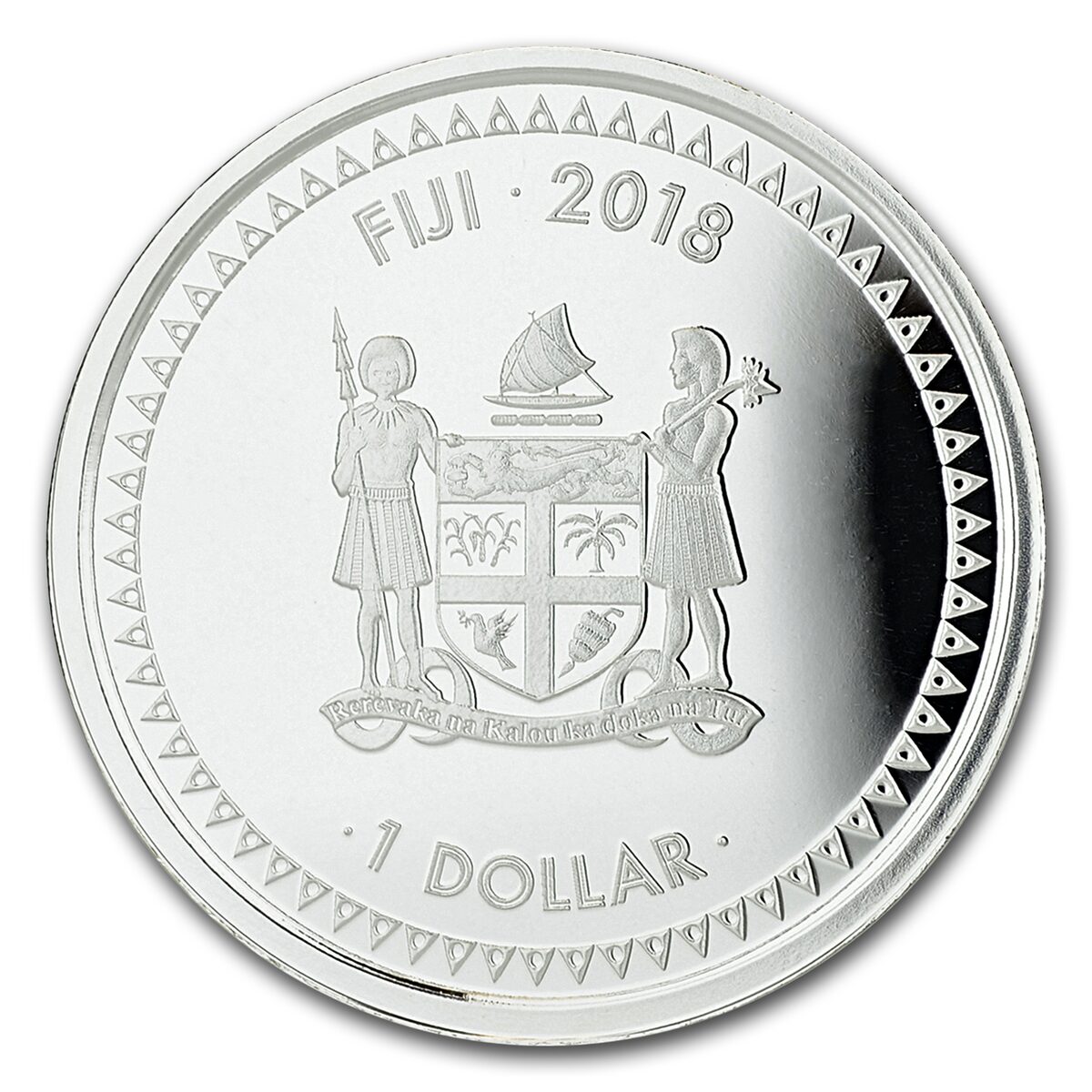 2018 Fiji 1 oz Silver Mermaid Rising Proof (Colorized)