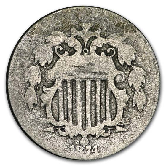 1874 Shield Nickel AG