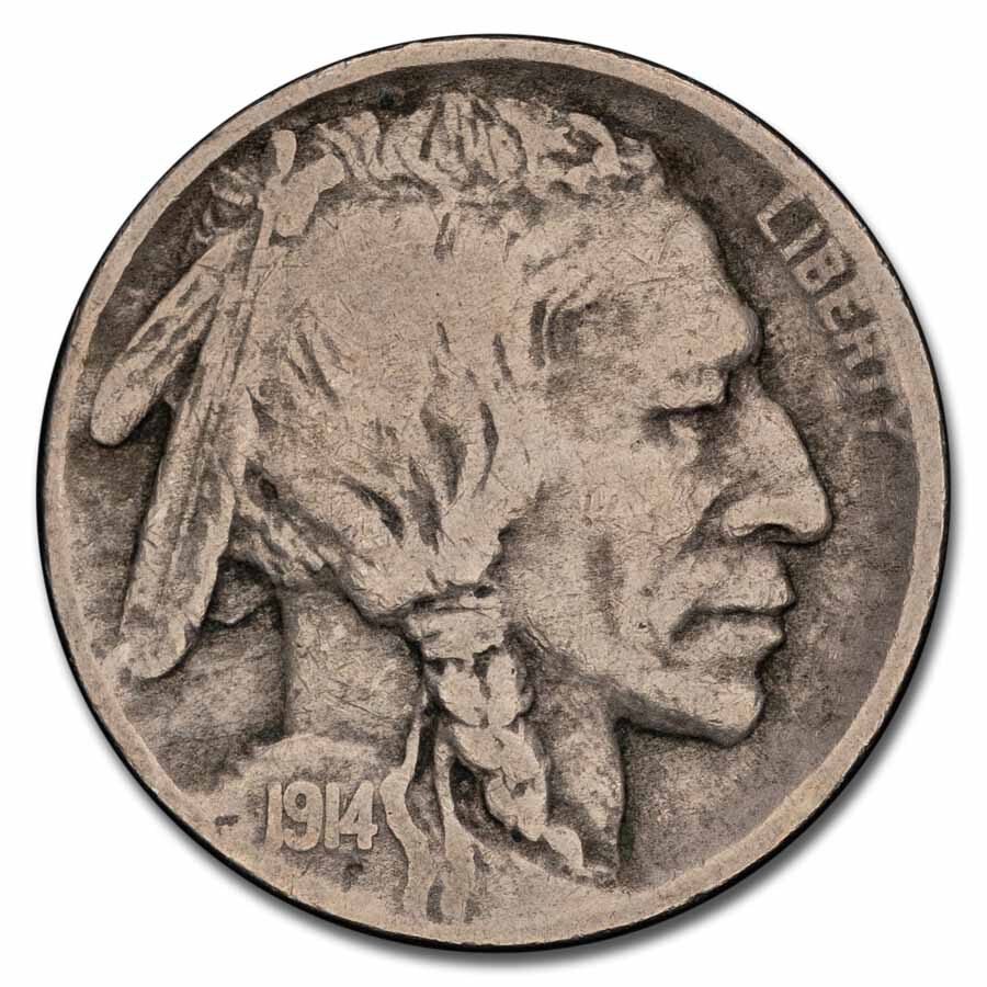 1914-D Buffalo Nickel Fine