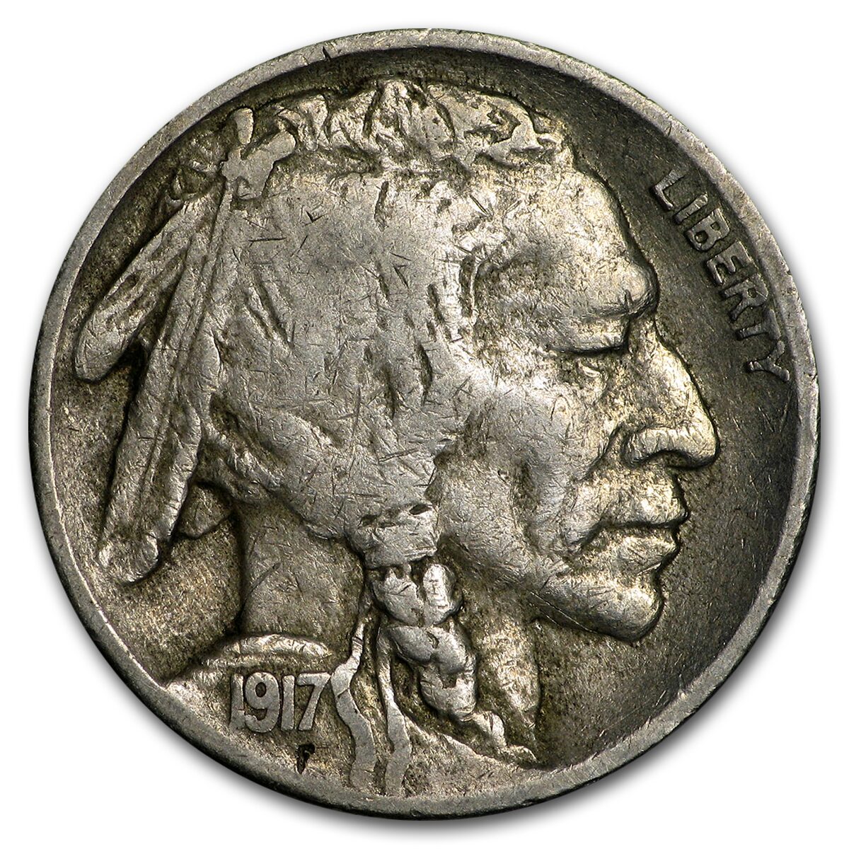 1917-S Buffalo Nickel VF