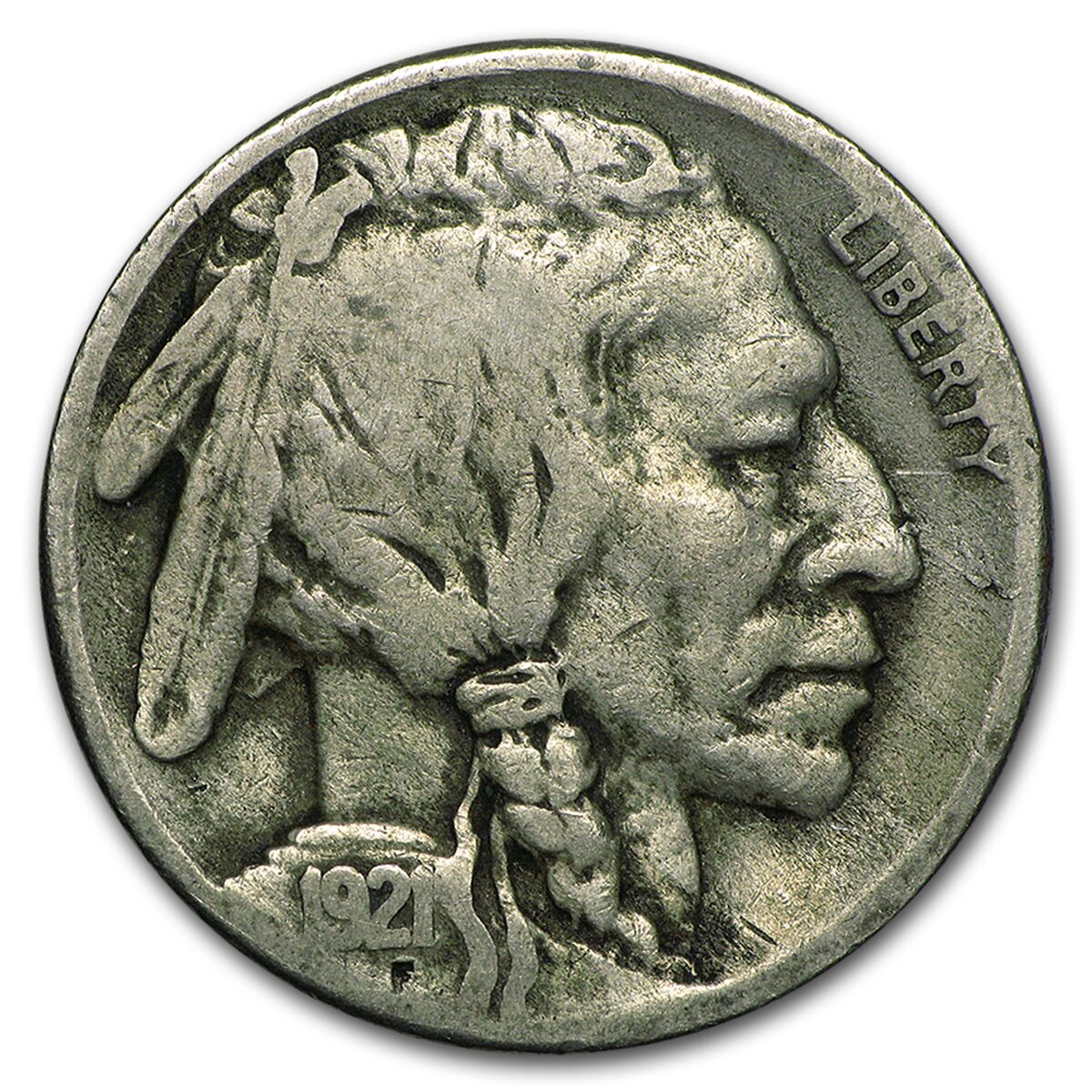 1921-S Buffalo Nickel VG