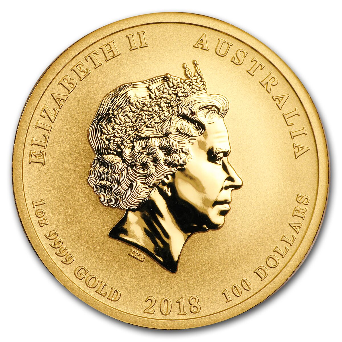 2018 Australia 1 oz Gold Dragon & Phoenix BU